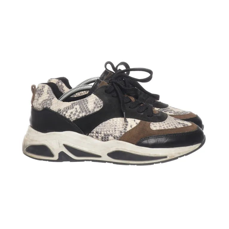 Bullboxer | Sneakers met slangenprint en kleurdetails