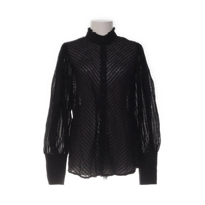 Loavies | Zwarte transparante blouse
