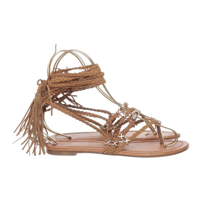 Claudia Ghizzani | Bruine Gevlochten Sandalen