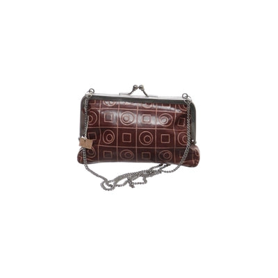 Bruine geometrische clutch