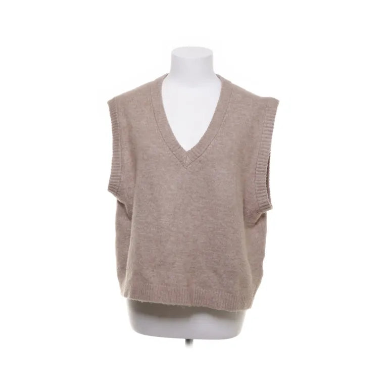 H&M|Beige gebreide spencer met V-hals