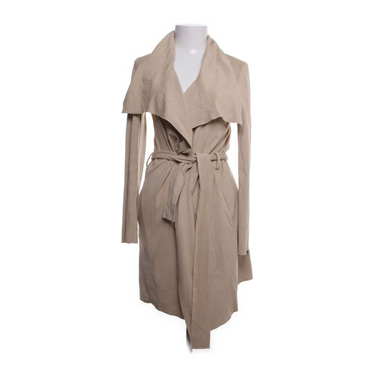 Witchery | Beige jas met ceintuur en waterval kraag
