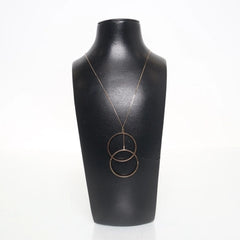 Gouden Dubbele Cirkel Ketting