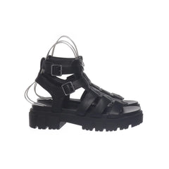 Catwalk | Zwarte Gladiator Platformsandalen