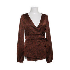 VILA | Bruin, Zwart - Wikkelblouse