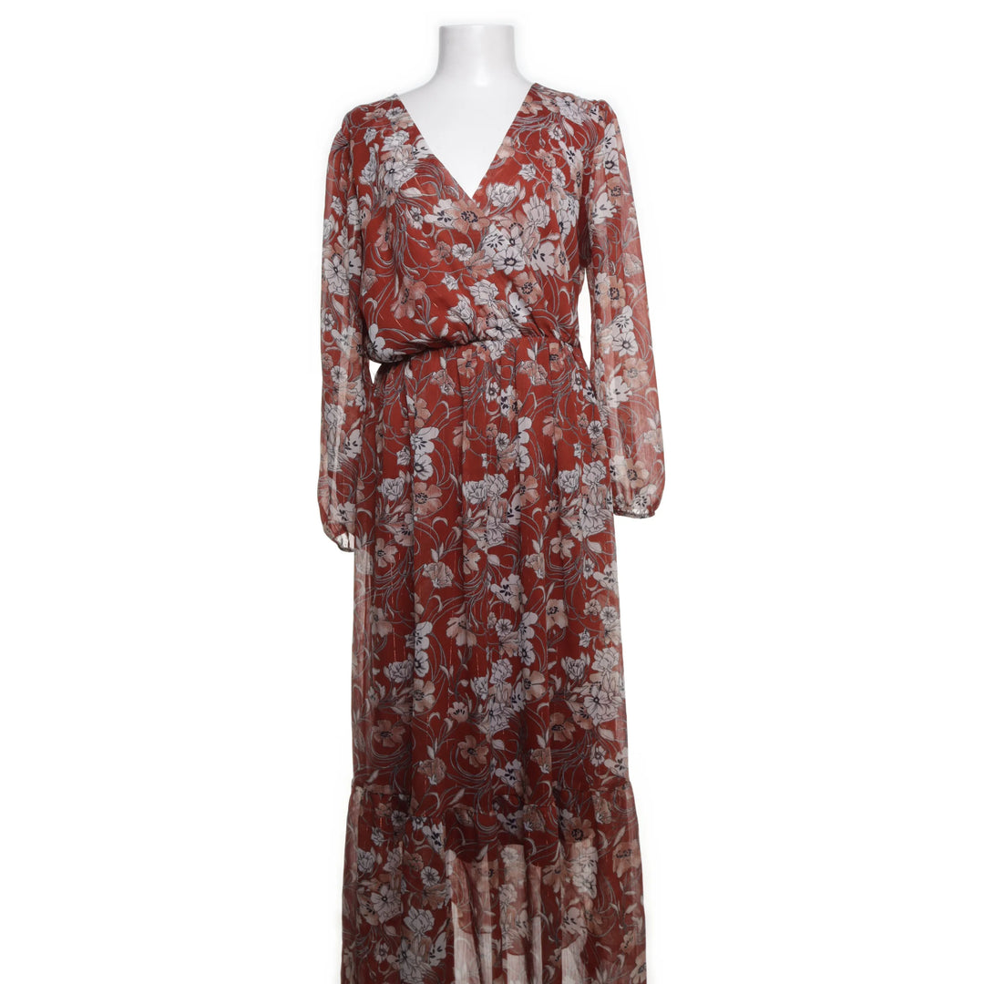 Amélie & Amélie | Bruin, Meerkleurig - Maxi jurk