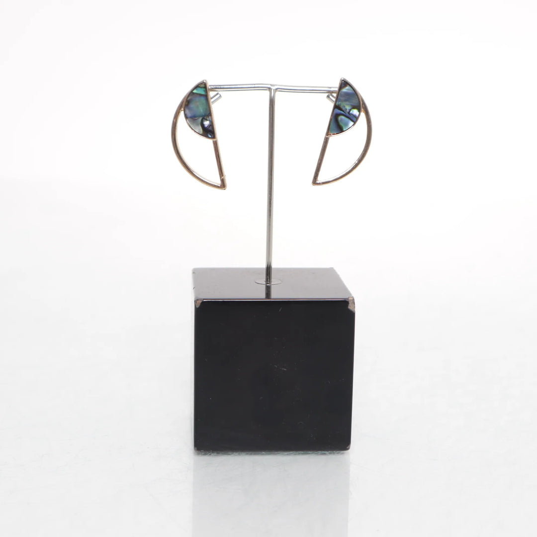 Goud, Blauw - Oorbellen