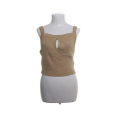 Nikkie | Beige ribgebreide crop top