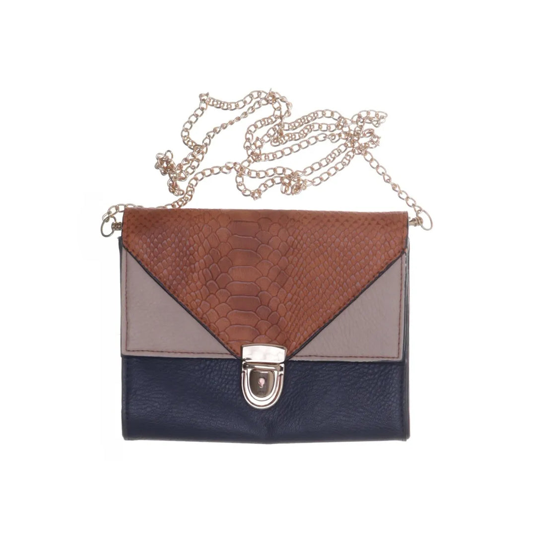 Bijou Brigitte | Blauw, Bruin - Schoudertas