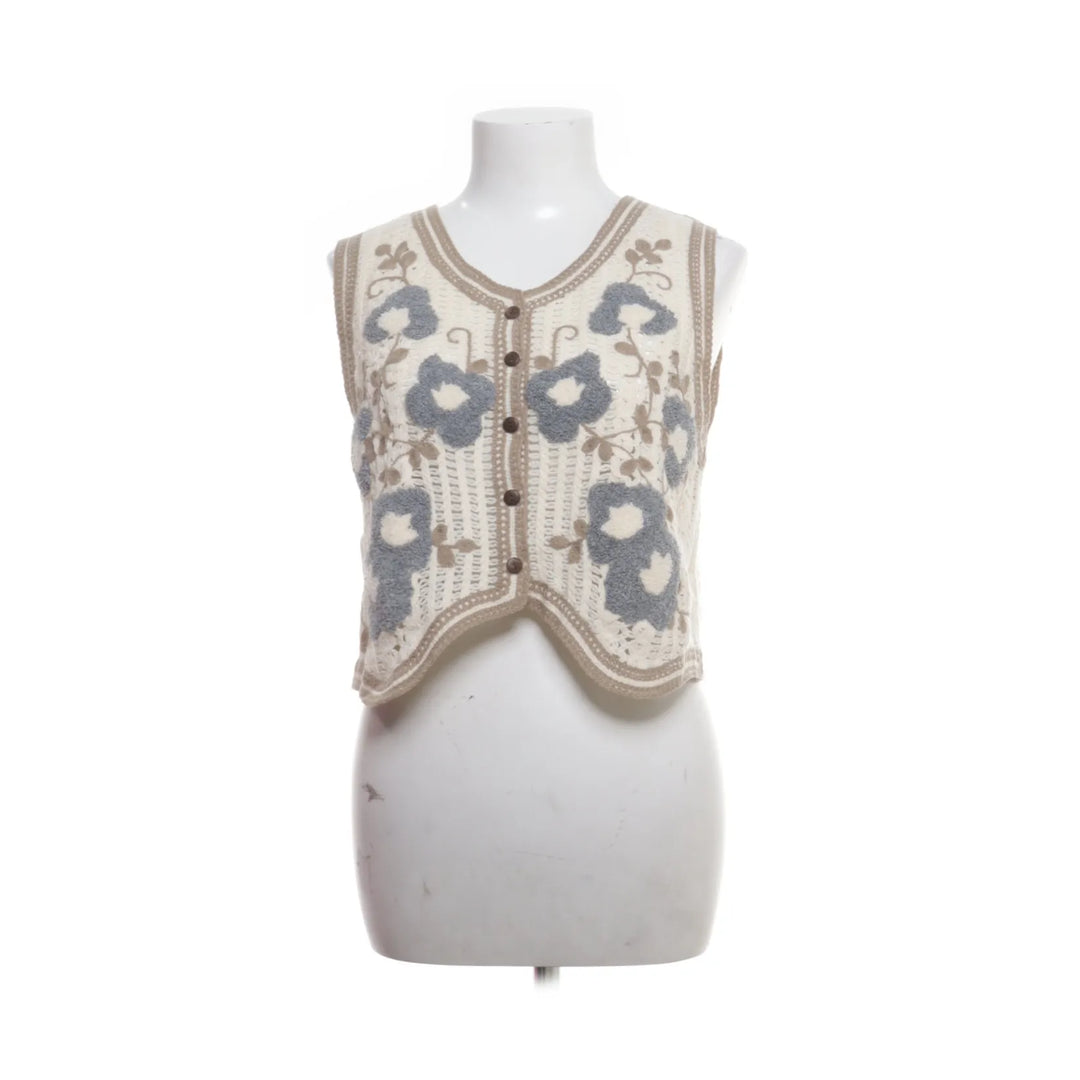 Beige, Meerkleurig - Gilet