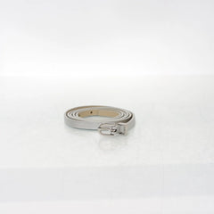 Zilverkleurige Smalle Riem