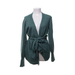 Ichi | Groene Wollen Wikkelcardigan