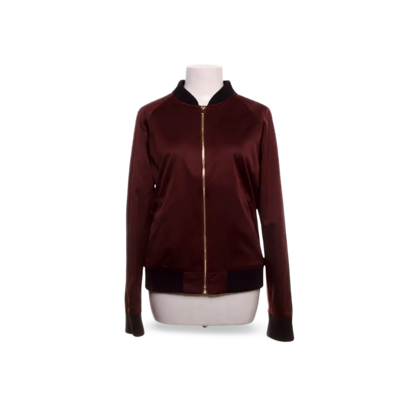 First and I | Bomberjack - Bordeauxrood Satijn