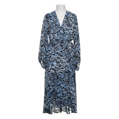 InWear | Blauw, Zwart, Wit - Wikkeljurk