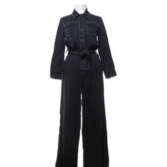 Carin Wester | Zwarte denim jumpsuit