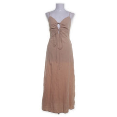 JJXX | Beige Maxi Jurk Strikdetail