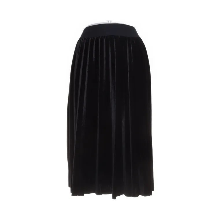 Lindex | Zwarte fluwelen midi-rok