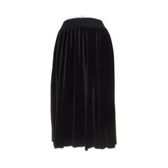Lindex | Zwarte fluwelen midi-rok