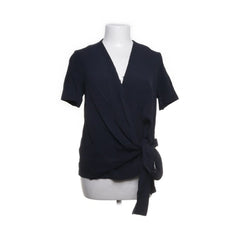 COS | Marineblauwe Wikkel-blouse