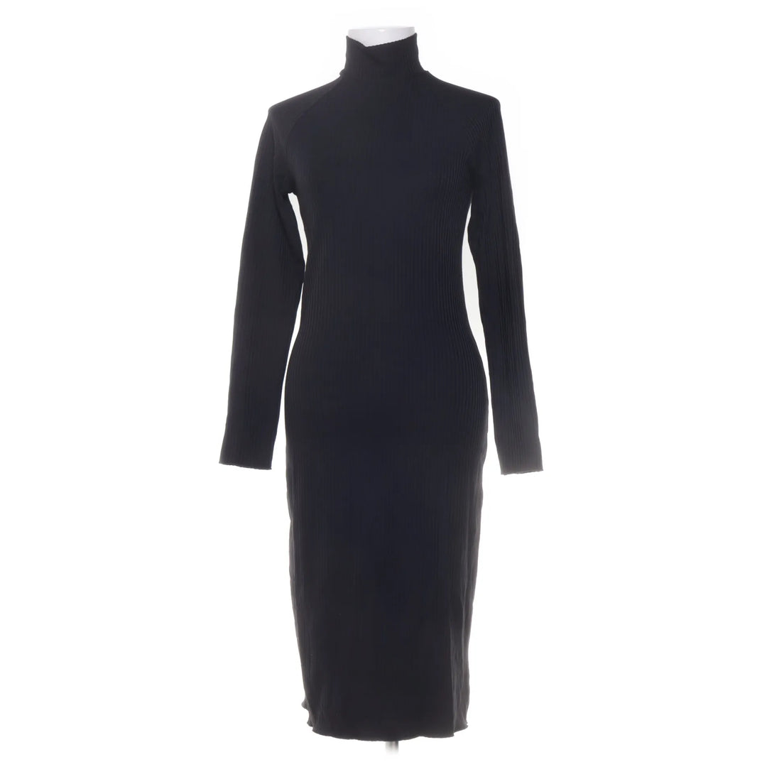 Vanilia | Zwart - Jurk met col