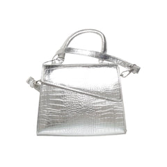 Zilveren Krokodillenleer Handtas