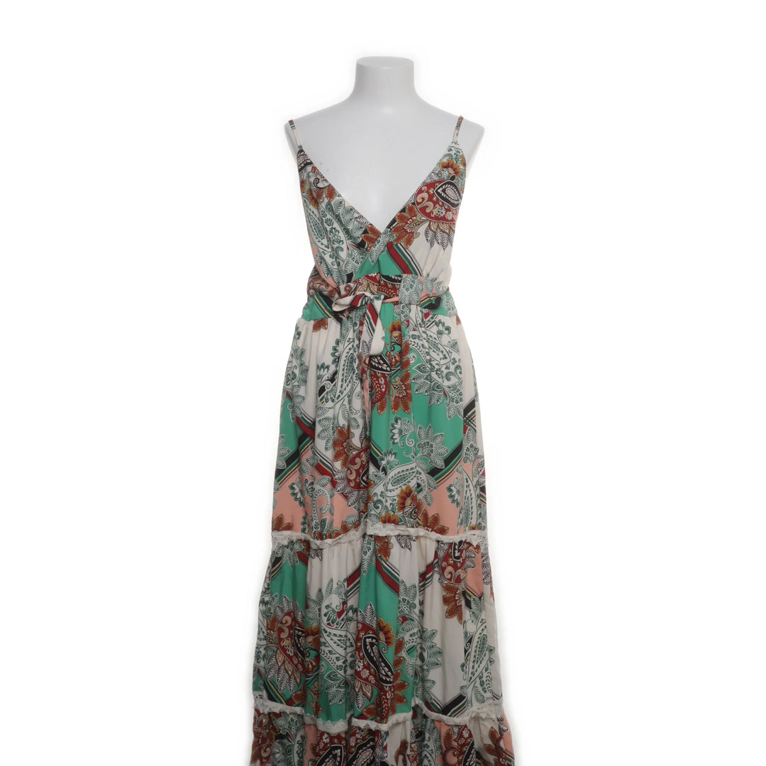 Wit, Meerkleurig - Maxi jurk