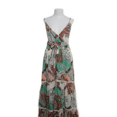 Wit, Meerkleurig - Maxi jurk