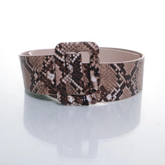 Bruine Slangenleren Riem