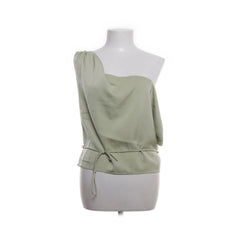 Charcoal | Groene asymmetrische blouse