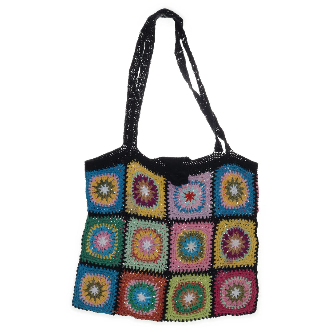 Zwart, Meerkleurig - Strandtas