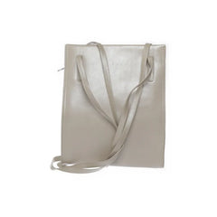 Beige Leren Schoudertas