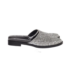 Monki | Zilveren Glitter Muiltjes