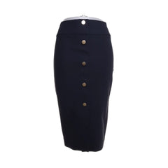 Vanilia | Zwarte knopen kokerrok