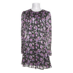 & Other Stories | Zwarte jurk met paarse bloemenprint