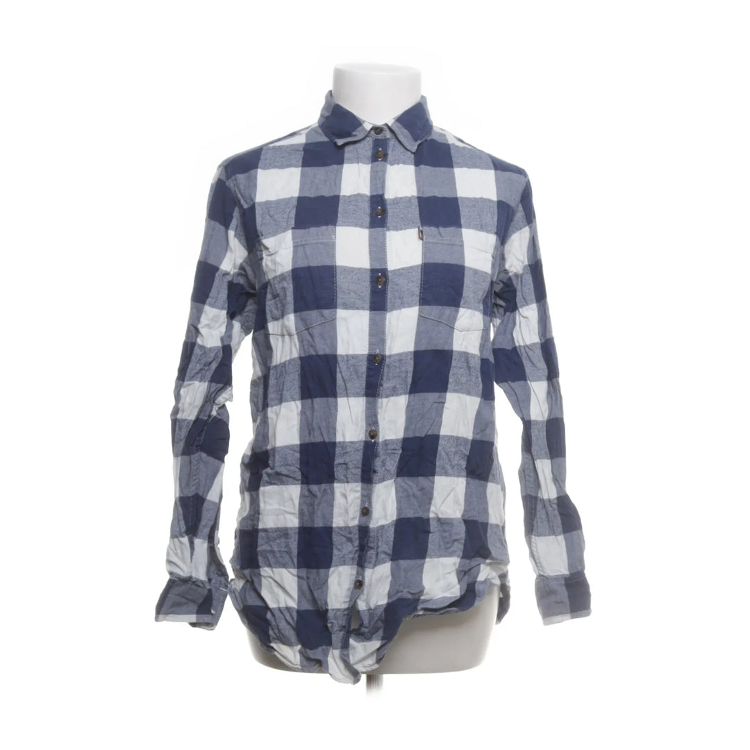 Lexington | Blauw, Wit - Flanellen overhemd