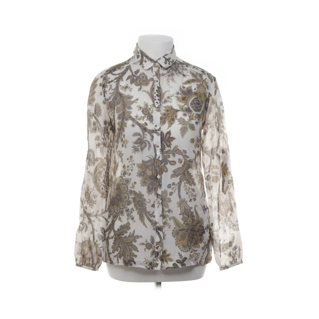 Massimo Dutti | Wit, Meerkleurig - Blouse