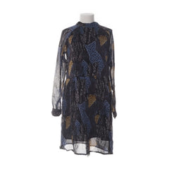 Object | Blauwe Geprinte Chiffon Jurk