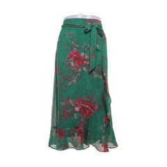 CoCouture | Groene bloemen wikkelrok