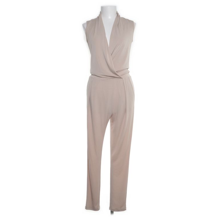 Hotel Particulier | Beige mouwloze jumpsuit
