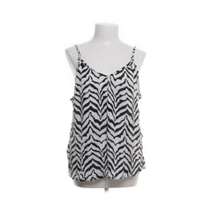 Cubus | Zwart-wit geometrische tanktop