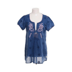 Odd Molly | Blauwe geborduurde tuniekblouse