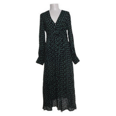 Mango | Zwart, Groen - Maxi jurk