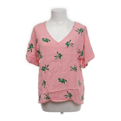 Fabienne Chapot | Roze blouse met bladermotief