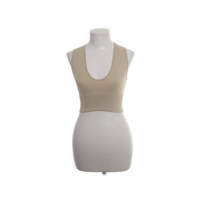 Topshop | Beige Mouwloos Crop Top