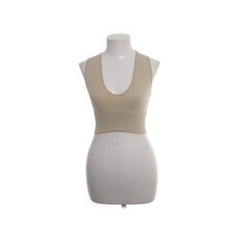 Topshop | Beige Mouwloos Crop Top