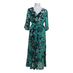 Alice Bizous | Groen, Meerkleurig - Wikkeljurk