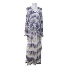 Non Sense | Grijze tie-dye maxi-jurk