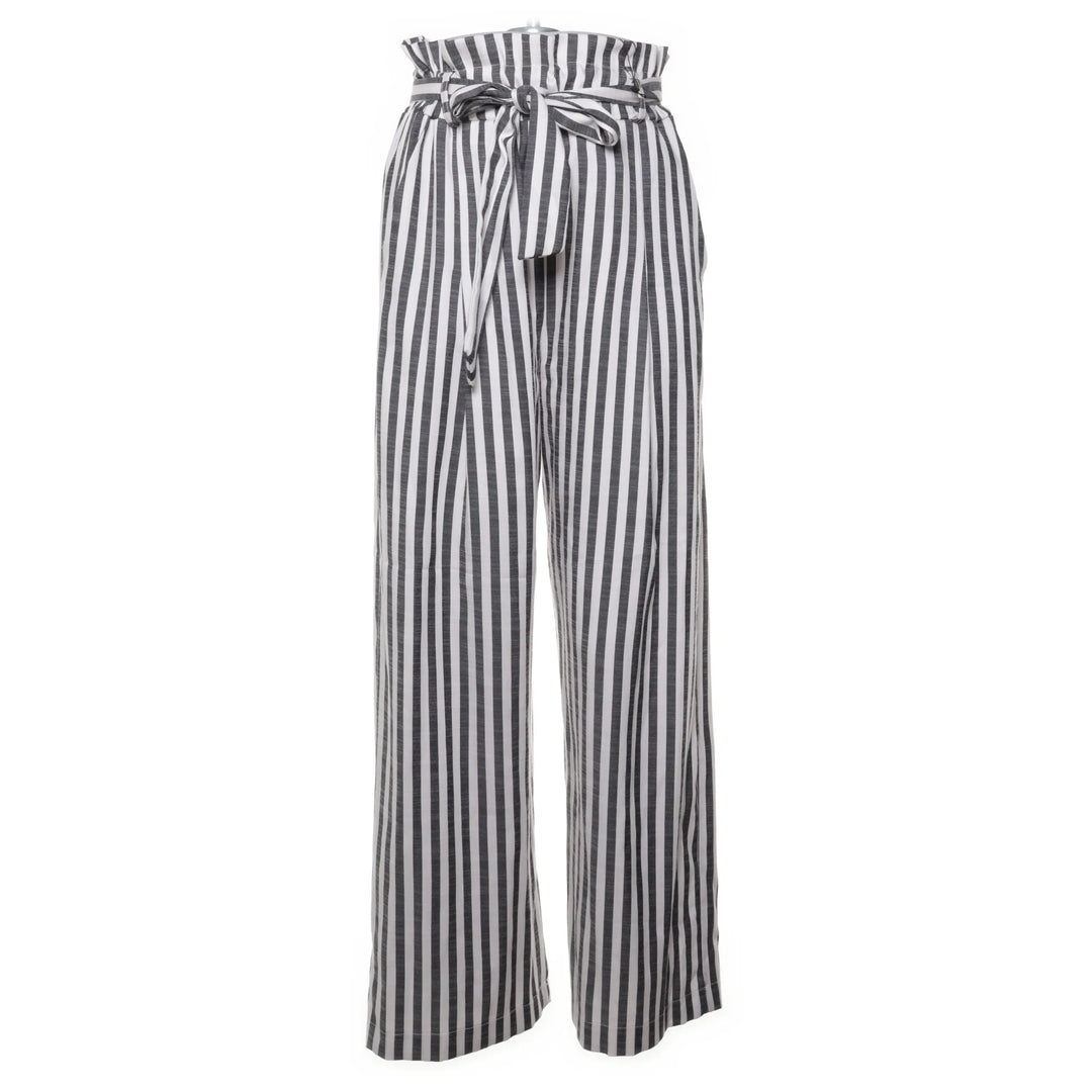 Iris | Wit, Grijs - Palazzo broek