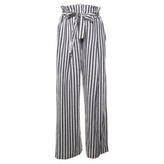 Iris | Wit, Grijs - Palazzo broek