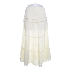 Maxi rok | Witte gelaagde maxirok